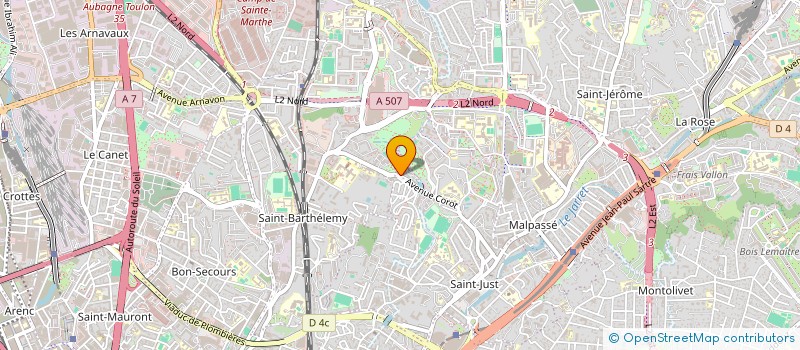 localisation de l'entreprise AZUR.RE.BAT  MARSEILLE