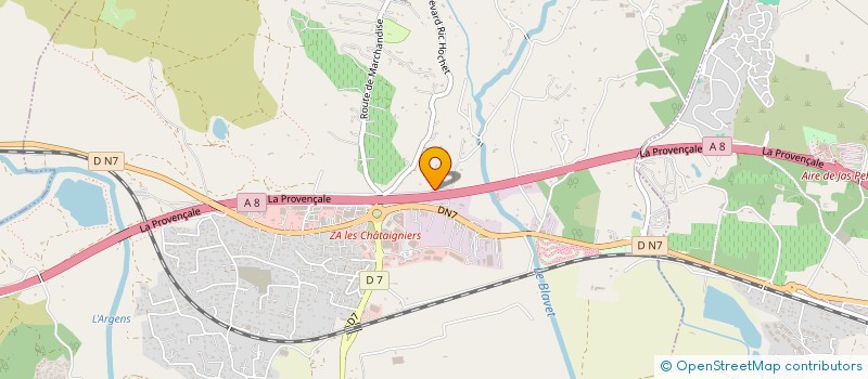 localisation de l'entreprise AZUR RECUPERATION IMMOBILIER  ROQUEBRUNE-SUR-ARGENS