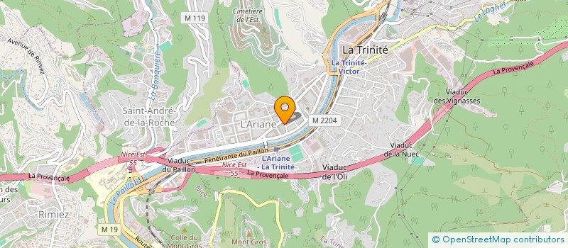 localisation de l'entreprise AZUR RENOVATION à NICE