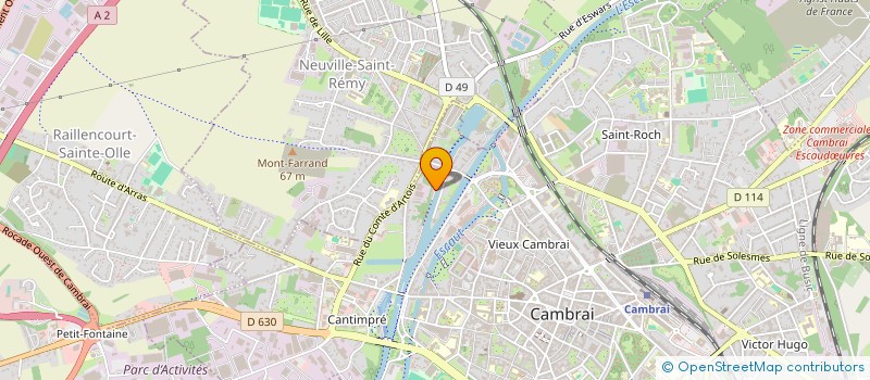 localisation de l'entreprise AZUR RENOVATION HABITAT  CAMBRAI