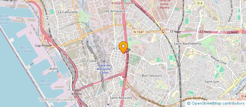 localisation de l'entreprise AZUR RENOVATION SARL à MARSEILLE