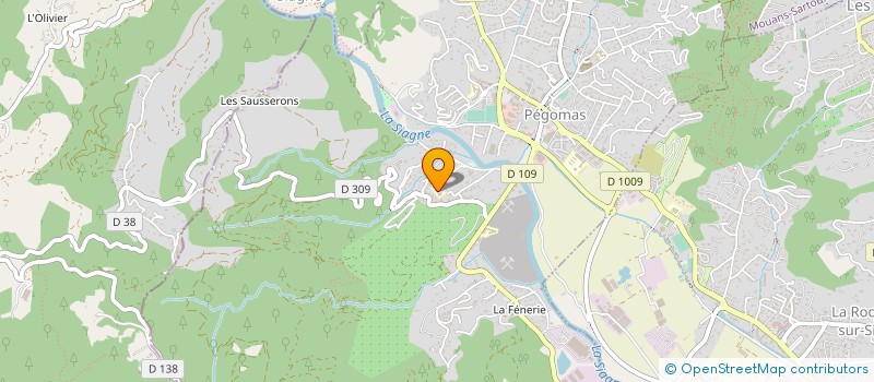 localisation de l'entreprise AZUR RIVIERA à PEGOMAS