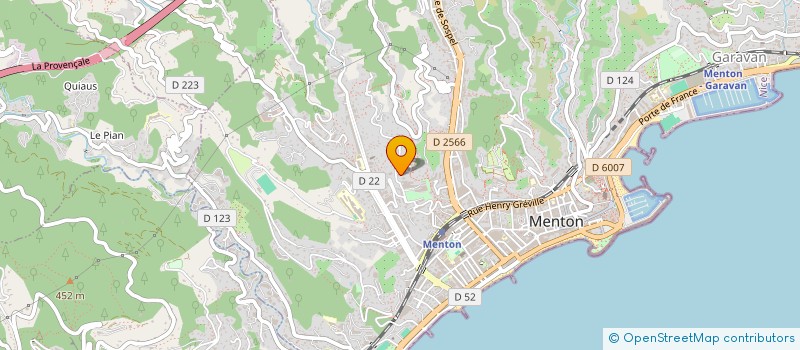localisation de l'entreprise AZUR RIVIERA COMMERCE à MENTON