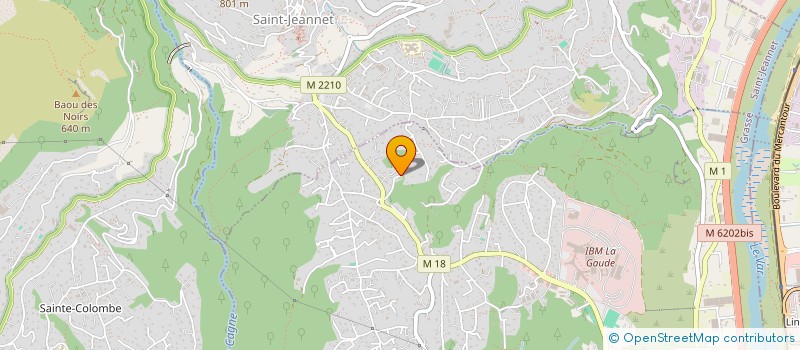 localisation de l'entreprise AZUR RIVIERA HABITAT  LA GAUDE