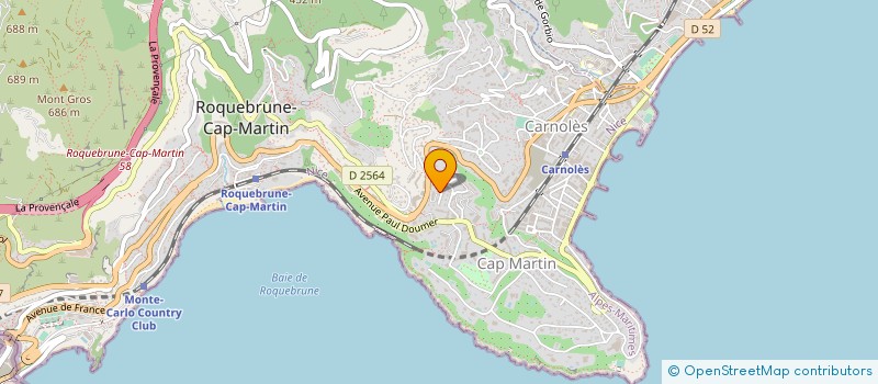 localisation de l'entreprise AZUR ROC à ROQUEBRUNE-CAP-MARTIN