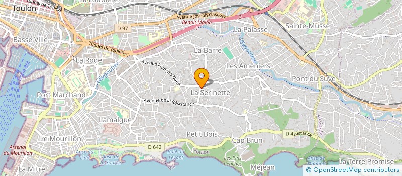 localisation de l'entreprise AZUR ROTISSERIE à TOULON