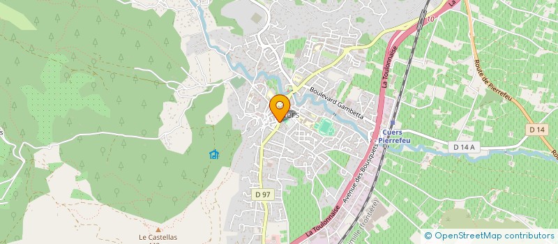 localisation de l'entreprise AZUR SANTE COURTAGE  CUERS