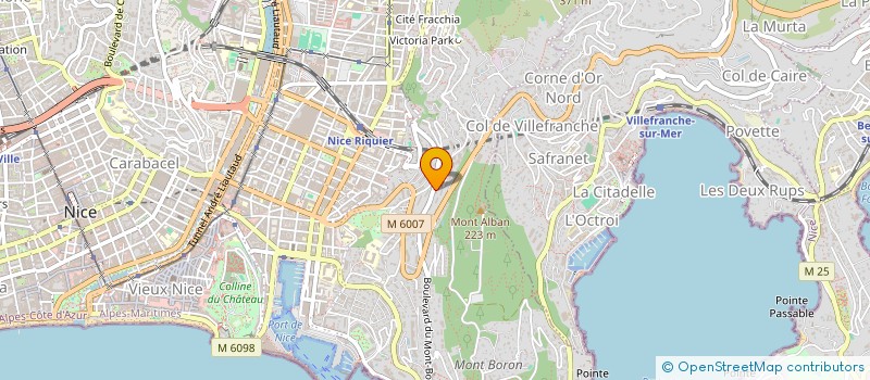 localisation de l'entreprise AZUR SECURE VTC à NICE
