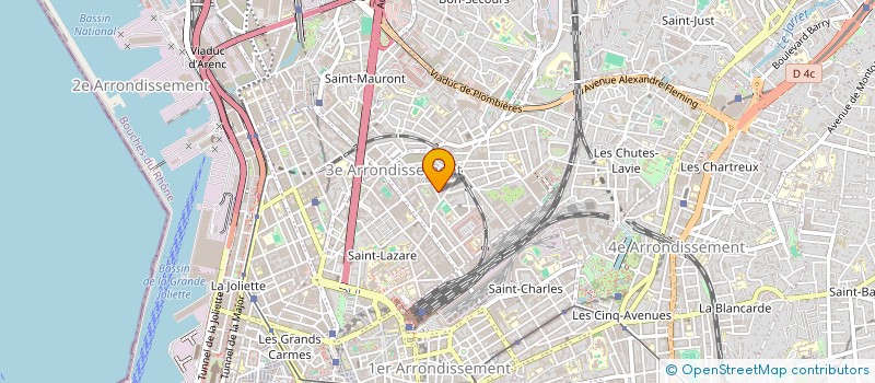 localisation de l'entreprise AZUR SERVICE NET à MARSEILLE