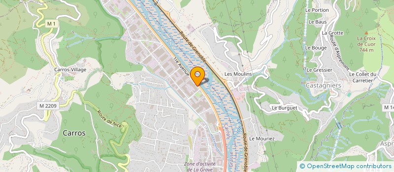 localisation de l'entreprise AZUR SERVICE NETTOYAGE à CARROS