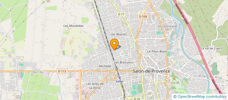 localisation de l'entreprise AZUR SERVICES à SALON-DE-PROVENCE