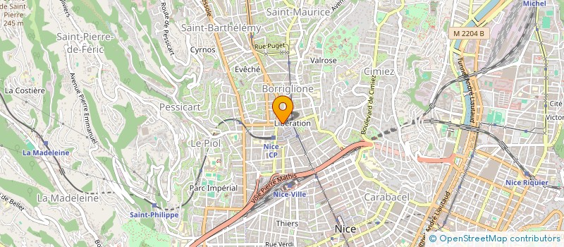 localisation de l'entreprise AZUR SERVICES à NICE