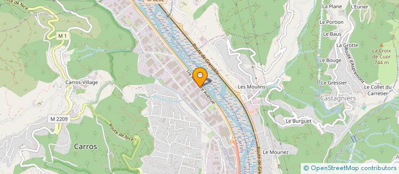localisation de l'entreprise AZUR SERVICES LOCATION ET STOCKAGE à CARROS
