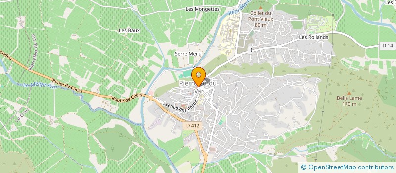 localisation de l'entreprise AZUR SERVICES RESTAURATION à PIERREFEU-DU-VAR