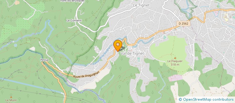 localisation de l'entreprise AZUR SNACKING à LE TIGNET