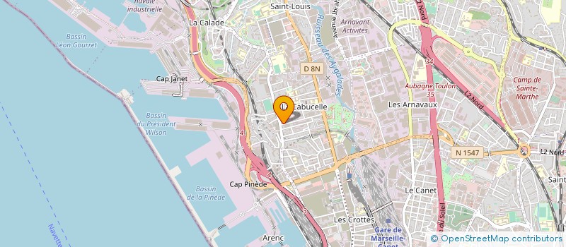 localisation de l'entreprise AZUR SOLS à MARSEILLE