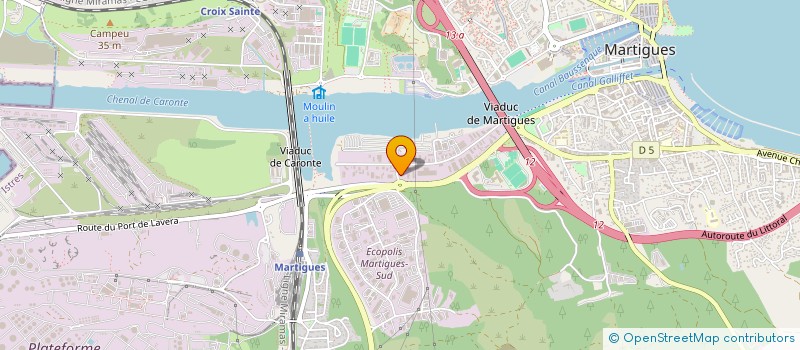 localisation de l'entreprise AZUR SOUDAGE à MARTIGUES