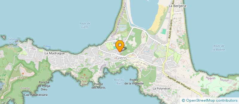 localisation de l'entreprise AZUR SPORTS à HYERES