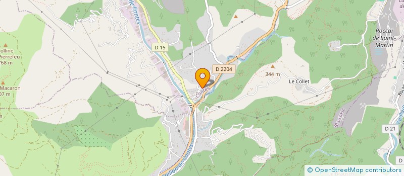 localisation de l'entreprise AZUR STONE à CONTES