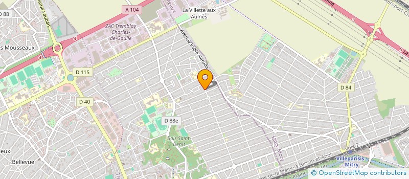 localisation de l'entreprise AZUR TAXI  TREMBLAY-EN-FRANCE
