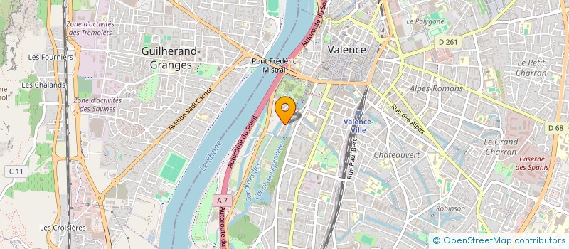 localisation de l'entreprise AZUR TAXI  VALENCE