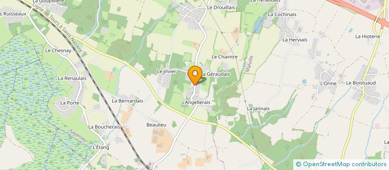 localisation de l'entreprise AZUR'TEC à SAVENAY