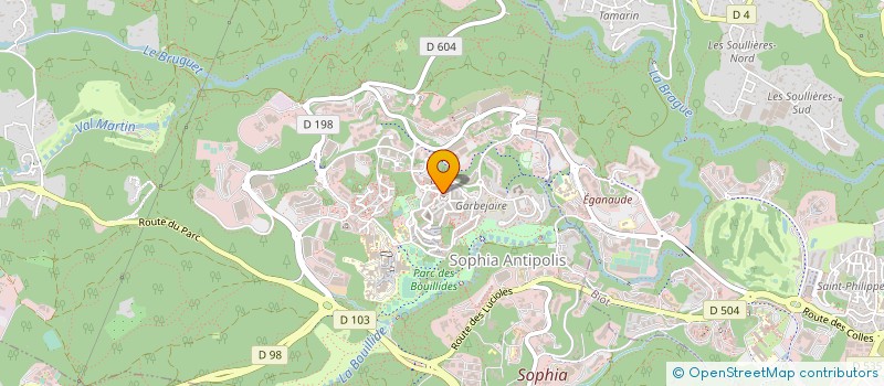 localisation de l'entreprise AZUR TECH CONCEPT à VALBONNE