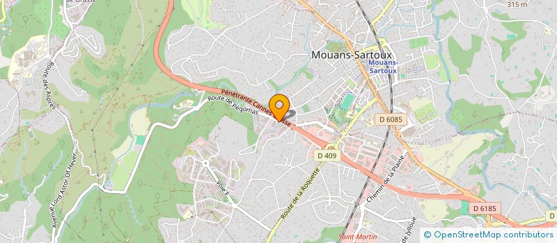 localisation de l'entreprise AZUR TECHNIC MARINE  MOUANS-SARTOUX