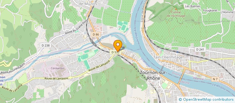 localisation de l'entreprise AZUR TELECOM à TOURNON-SUR-RHONE