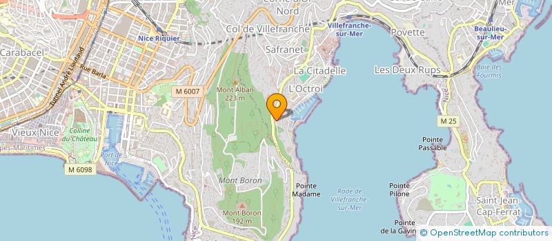 localisation de l'entreprise AZUR TENNIS SPORTS à VILLEFRANCHE-SUR-MER
