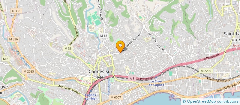 localisation de l'entreprise AZUR TOITURE RENOVATION  CAGNES-SUR-MER