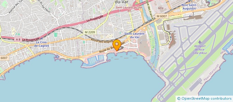 localisation de l'entreprise AZUR TOPO SERVICES à SAINT-LAURENT-DU-VAR