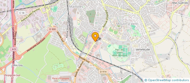 localisation de l'entreprise AZUR TOUS DEPANNAGES A DOMICILE  PERPIGNAN