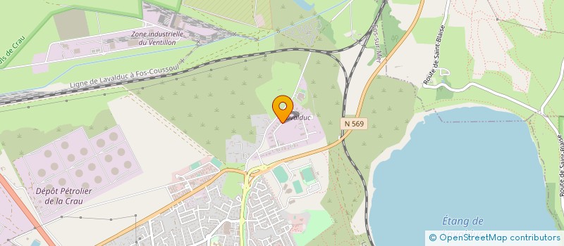 localisation de l'entreprise AZUR TP  FOS-SUR-MER