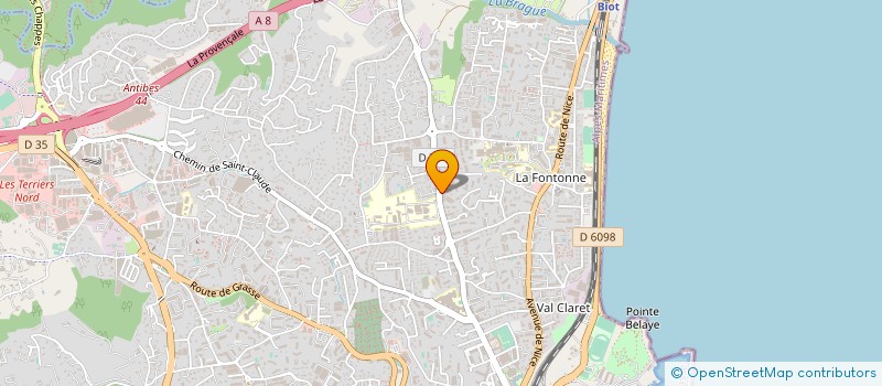 localisation de l'entreprise AZUR TRADIBAT à ANTIBES