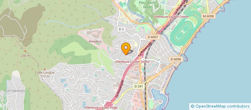 localisation de l'entreprise AZUR TRADING à VILLENEUVE-LOUBET