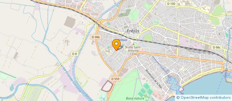 localisation de l'entreprise AZUR TRANSPORT à FREJUS