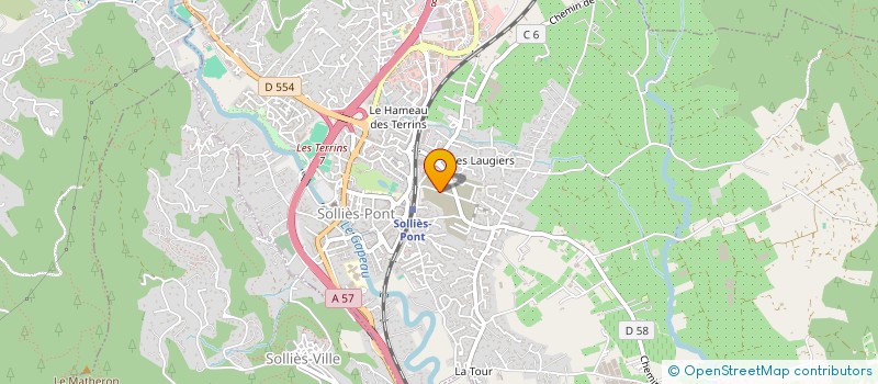 localisation de l'entreprise AZUR TRANSPORT DEMENAGEMENTS  SOLLIES-PONT