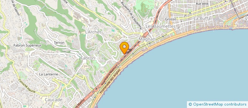 localisation de l'entreprise AZUR TRANSVTC à NICE