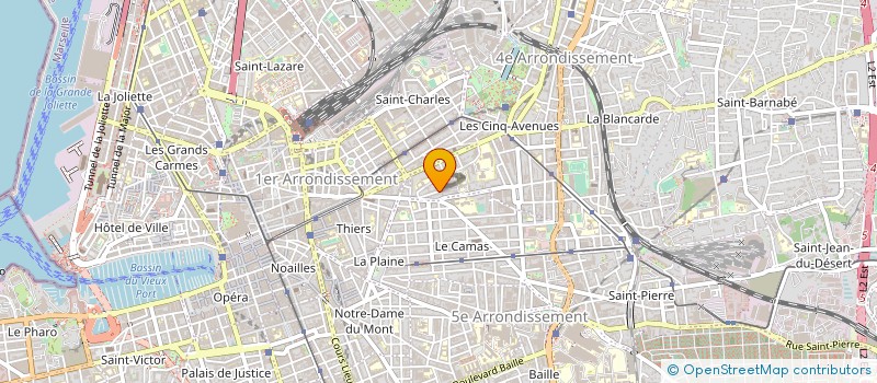 localisation de l'entreprise AZUR TRAVAIL TEMPORAIRE à MARSEILLE