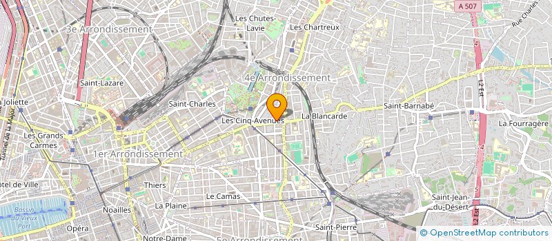 localisation de l'entreprise AZUR TRAVAUX à MARSEILLE