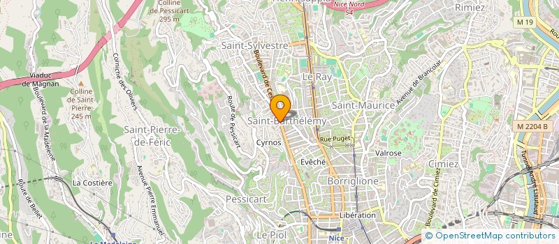 localisation de l'entreprise AZUR TRAVAUX BATIMENT  NICE