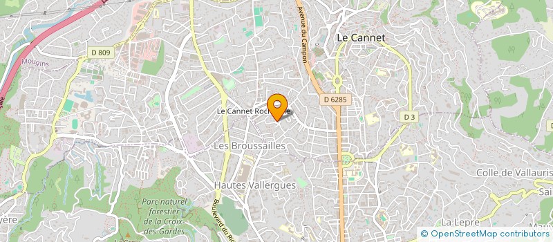 localisation de l'entreprise AZUR TRAVEL SCHMID  LE CANNET