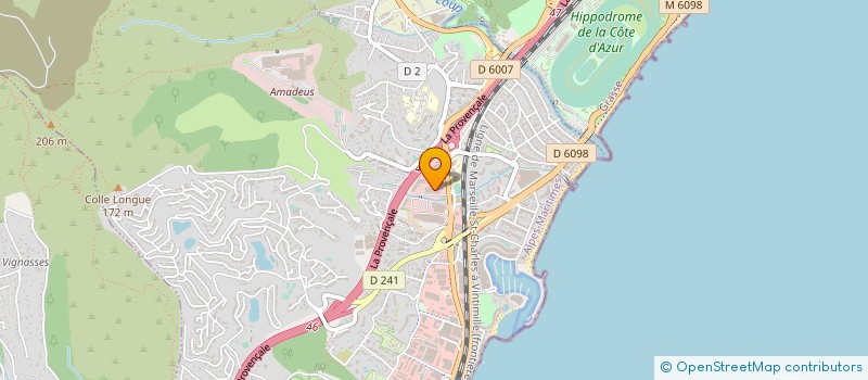 localisation de l'entreprise AZUR TRUCKS LOCATION à VILLENEUVE-LOUBET