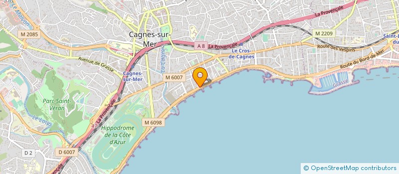localisation de l'entreprise AZUR V O PREPARATION à CAGNES SUR MER