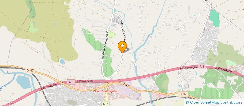 localisation de l'entreprise AZUR VERDURE SERVICE  ROQUEBRUNE-SUR-ARGENS