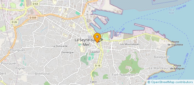 localisation de l'entreprise AZUR VIDEO  LA SEYNE-SUR-MER