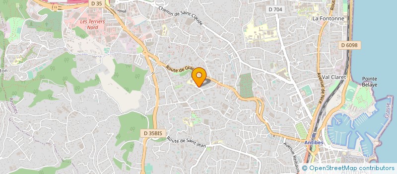 localisation de l'entreprise AZUR VIDEO  ANTIBES