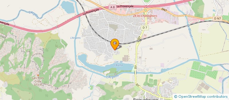 localisation de l'entreprise AZUR VINS  ROQUEBRUNE-SUR-ARGENS