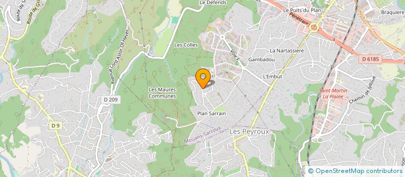 localisation de l'entreprise AZUR VOIRIE RESEAUX DIVERS  MOUANS-SARTOUX